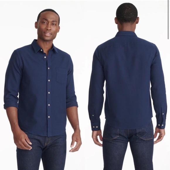UNTUCKit Other - UNTUCKit Navy Blue Regular Fit Flannel Sherwood Shirt Men's Size X-Large EUC